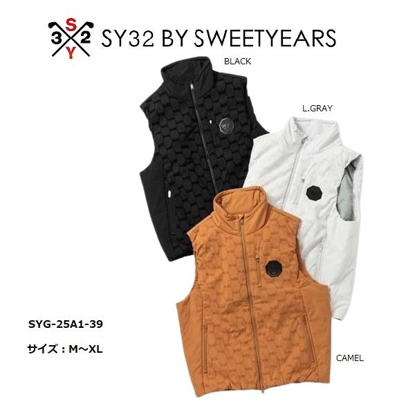 SY32 ゴルフ ゴルフウェア ベスト メンズ おしゃれ ブランド かっこいい SYG-25A1-39【お取り寄せ】