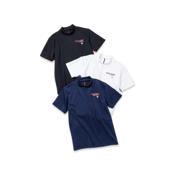 SY32 by SWEET YEARS ゴルフ Tシャツ モックシャツ 半袖 メンズ おしゃれ かっこいい ブランド SYG-25S017【お取り寄せ】