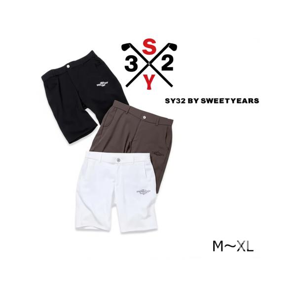 SY32 by SWEET YEARS ゴルフ ショートパンツ 半ズボン メンズ おしゃれ かっこいい ブランド SYG-25S041【お取り寄せ】