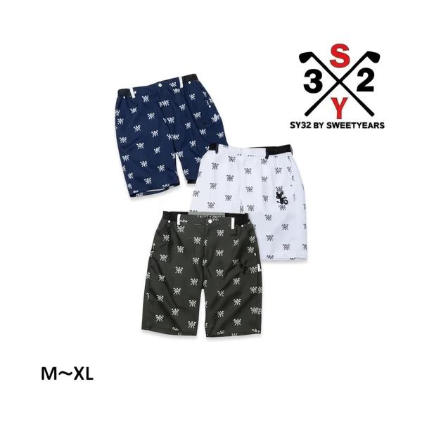 SY32 by SWEET YEARS ゴルフ ショートパンツ 半ズボン メンズ おしゃれ かっこいい ブランド SYG-25S049【お取り寄せ】