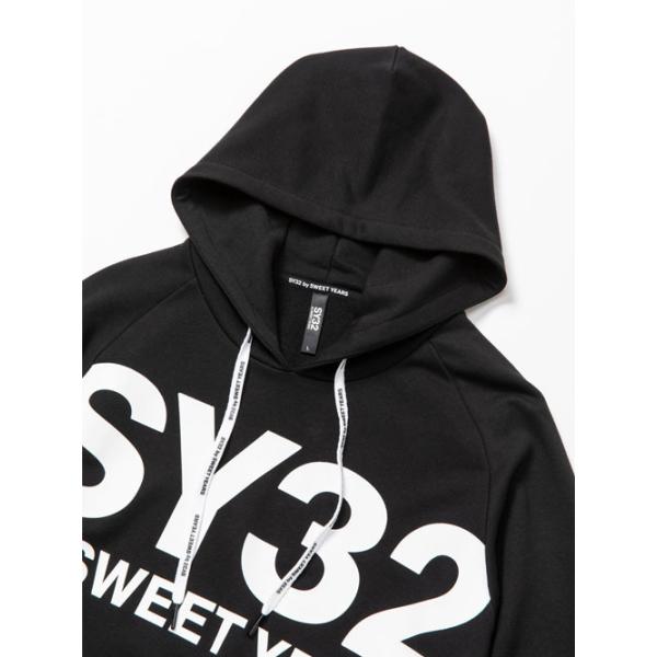 SY32 by SWEET YEARS パーカー メンズ レディース ブランド おしゃれ TNS1740 BIG LOGO_5