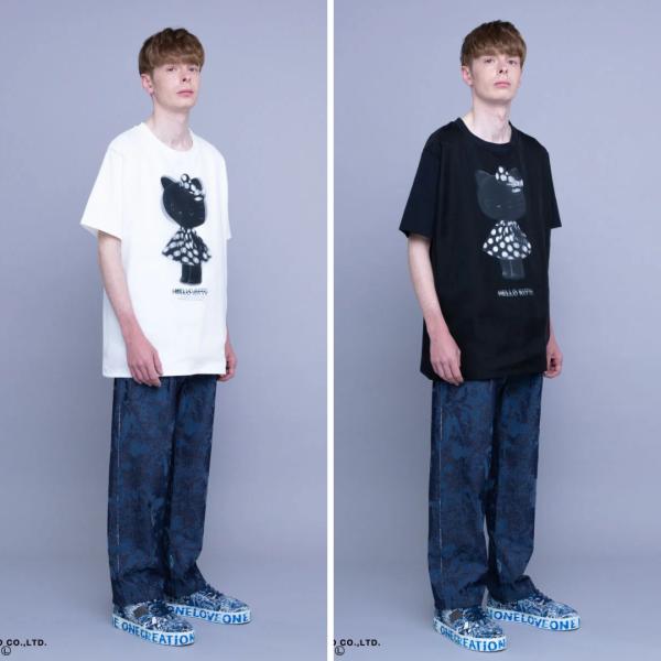 TRIPY ART Tシャツ メンズ レディース おしゃれ ブランド かっこいい かわいい HELLOW KITTY DOT ONEPICE TR-029【お取り寄せ】
