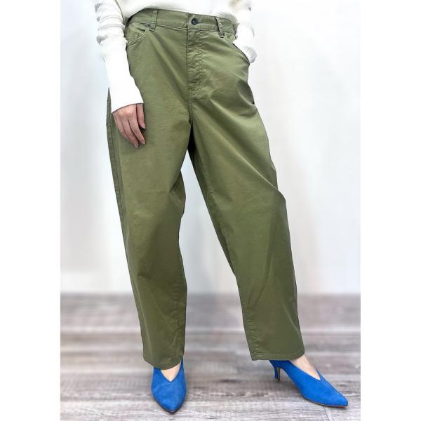 お取り寄せ商品 INDIMARK インディマーク コクーン パンツ レディース パンツ おしゃれ ブランド コクーンパンツ カーキ W137-3_2
