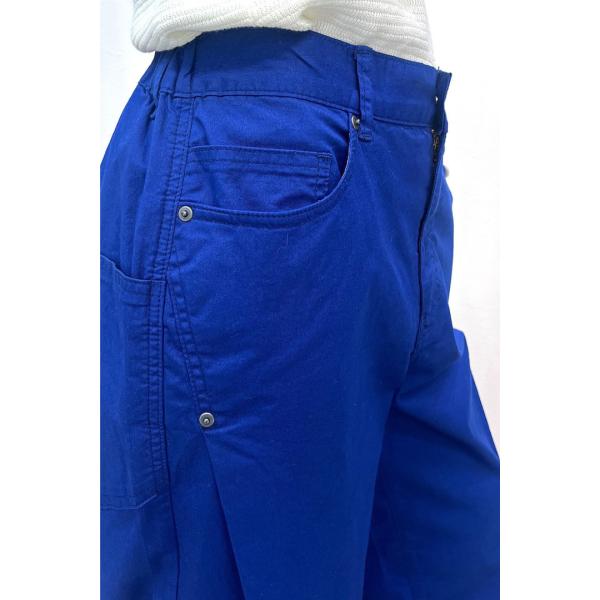 お取り寄せ商品 INDIMARK インディマーク コクーン パンツ レディース パンツ おしゃれ ブランド コクーンパンツ ロイヤルブルー W137-4_5