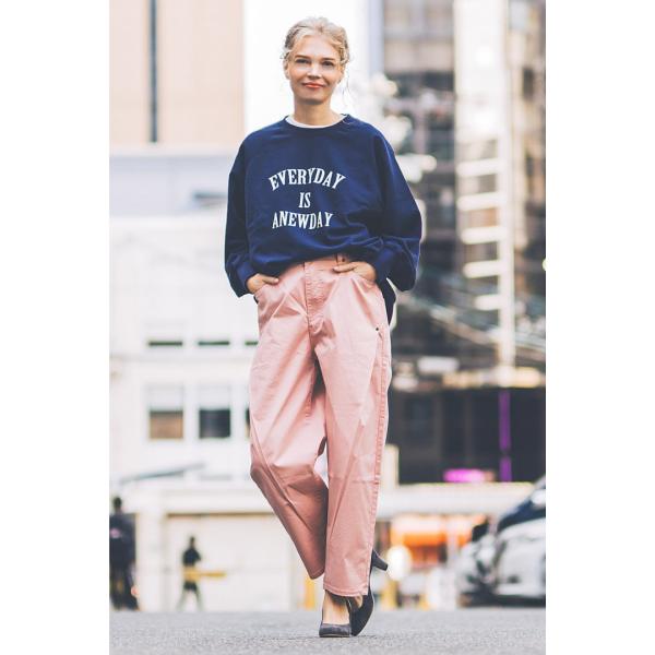 お取り寄せ商品 INDIMARK インディマーク パンツ レディース おしゃれ ブランド コクーンパンツ ピンク W137-5