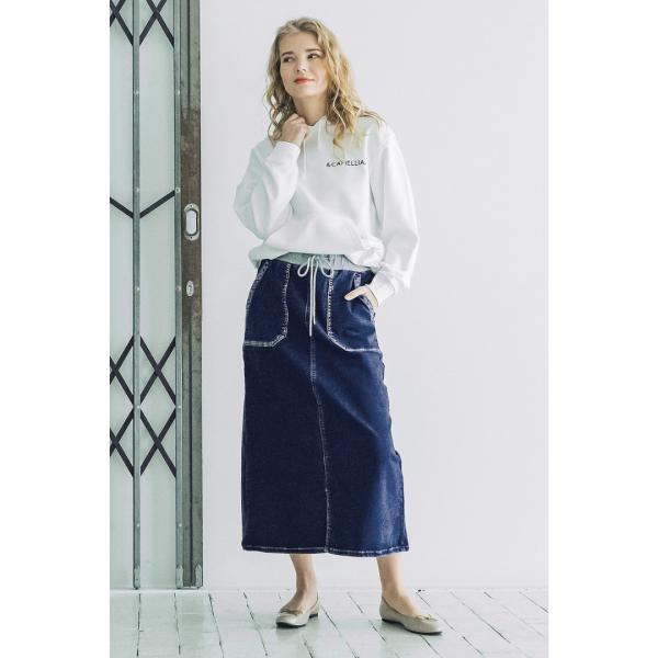 INDIMARK インディマーク スカート レディース スカート おしゃれ ブランド スウェット スカート W163