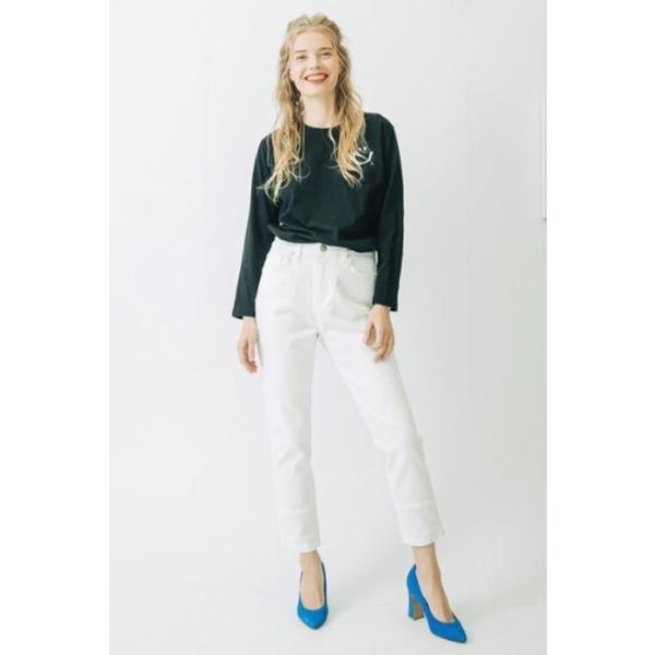 INDIMARK インディマーク ジーンズ デニム レディース パンツ おしゃれ ブランド WJ036 切り返し WHITE