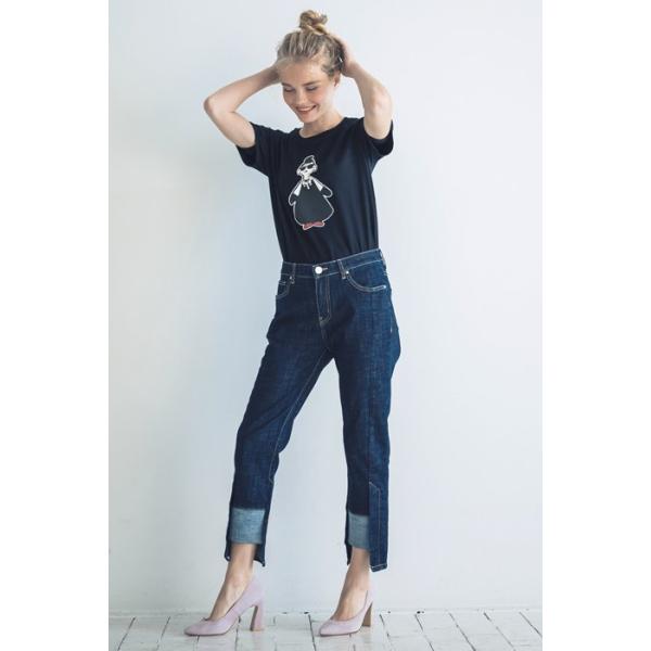 INDIMARK インディマーク ジーンズ デニム レディース パンツ おしゃれ ブランド サイドベンツ WJ085