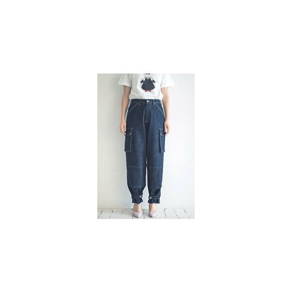 INDIMARK インディマーク ジーンズ デニム レディース パンツ おしゃれ ブランド カーゴパンツ インディゴ WJ090【お取り寄せ】