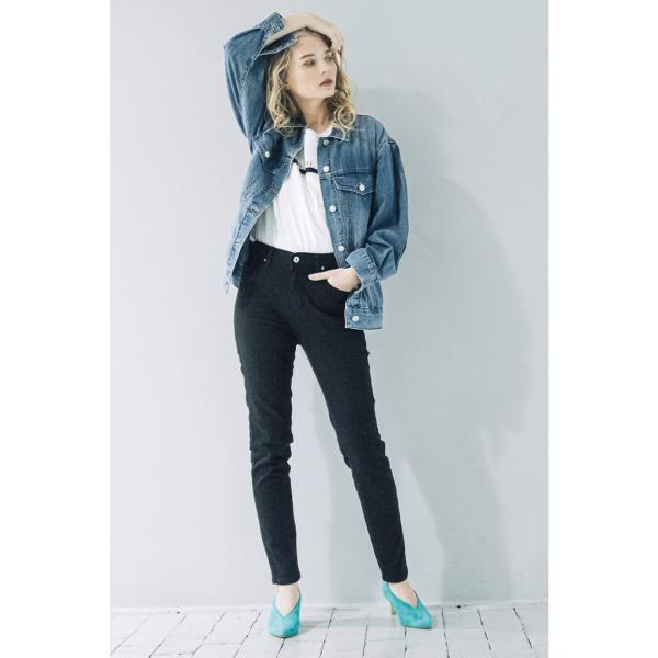 お取り寄せ商品 INDIMARK インディマーク パンツ レディース おしゃれ ブランド スタンダード スリムパンツ トルコブラック WJ142