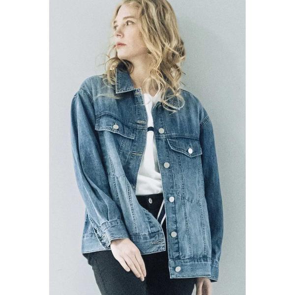 INDIMARK インディマーク デニムジャケットレディース おしゃれ ブランド ビックシルエット WJ152　お取寄せ