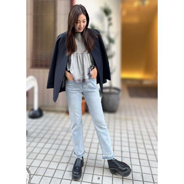 INDIMARK ジーンズ デニムパンツ レディース おしゃれ ブランド かわいい ボーイズヘム デニム WJ187【お取り寄せ】