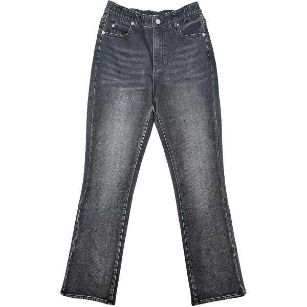 INDIMARK ジーンズ セミフレア カットデニム レディース おしゃれ ブランド かわいい 裏起毛 グレー WKH008【お取り寄せ】