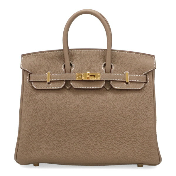 エルメス バーキン 25cm HERMES トゴ エトゥープ ゴールド金具 100125 K刻印