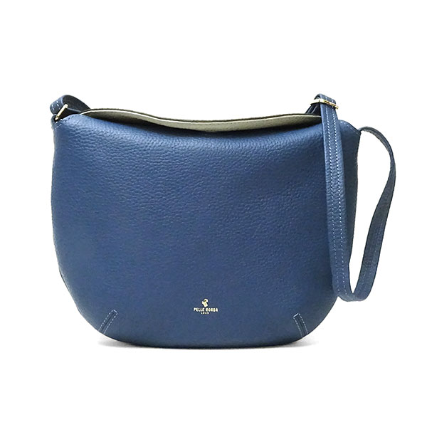 ペレボルサ バッグ レディース PELLE BORSA レネット 半円形シンプルショルダー 4765 BU ブルー