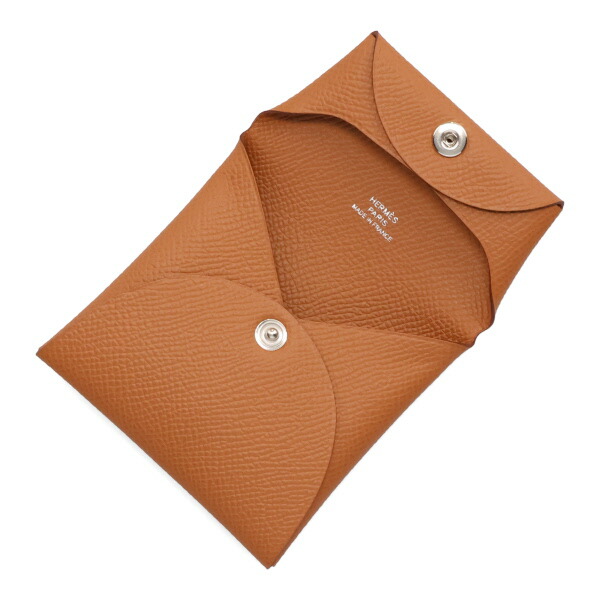 エルメス バスティア HERMES ヴォーエプソン ゴールド 041054 W刻印 コインケース 小銭入れ_2