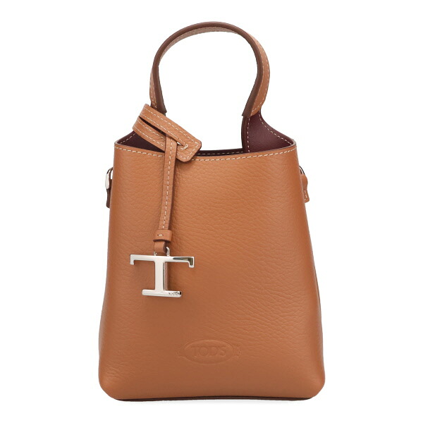 トッズ バッグ レディース TODS Tタイムレス レザーバッグ マイクロ XBWAPAT9000 キャメル