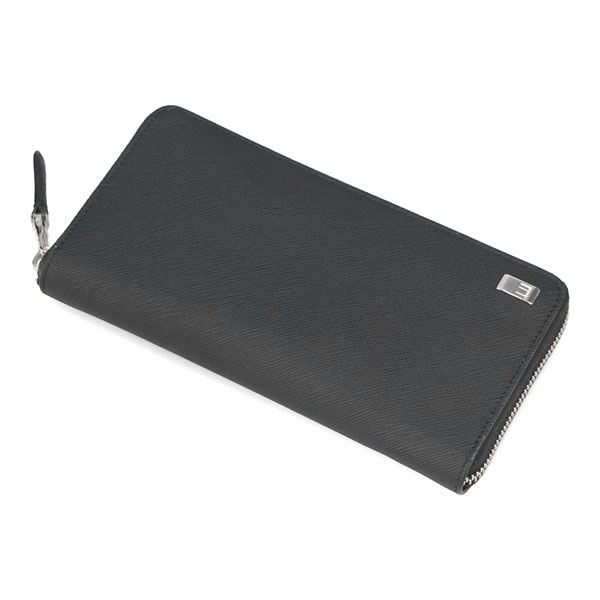 ダンヒル 財布 メンズ DUNHILL プレーン ジップコートウォレット 23F2P15PS ブラック_1