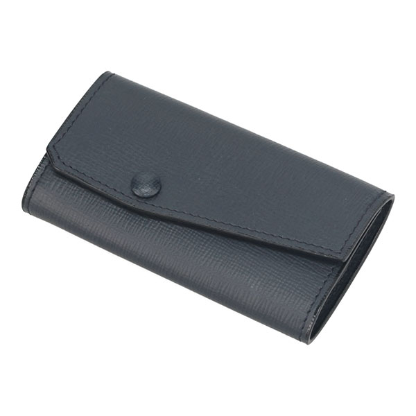 ヴァレクストラ キーケース VALEXTRA キーホルダー 6フック SGSR0076044 BB ネイビー_1
