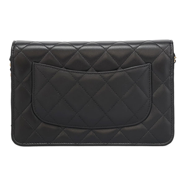 シャネル バッグ レディース CHANEL クラシック チェーンウォレット AP0250 Y01295 C3906 ブラック ゴールド金具 ショルダーバッグ ポシェット_2