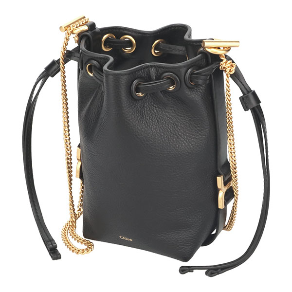 クロエ バッグ レディース Chloe マーシー マイクロバケット CHC23AP844 I31 001 ブラック ショルダーバッグ ミニバッグ_1