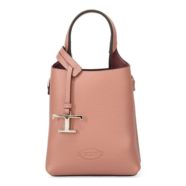 トッズ バッグ レディース TODS Tタイムレス レザーバッグ マイクロ XBWAPAT9000 QRI 7099 ピンクベージュ