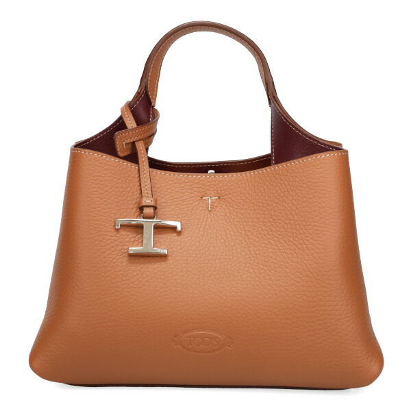トッズ バッグ レディース TODS Tタイムレス レザーバッグ マイクロ XBWAPAEL000 9P13 ブラウン