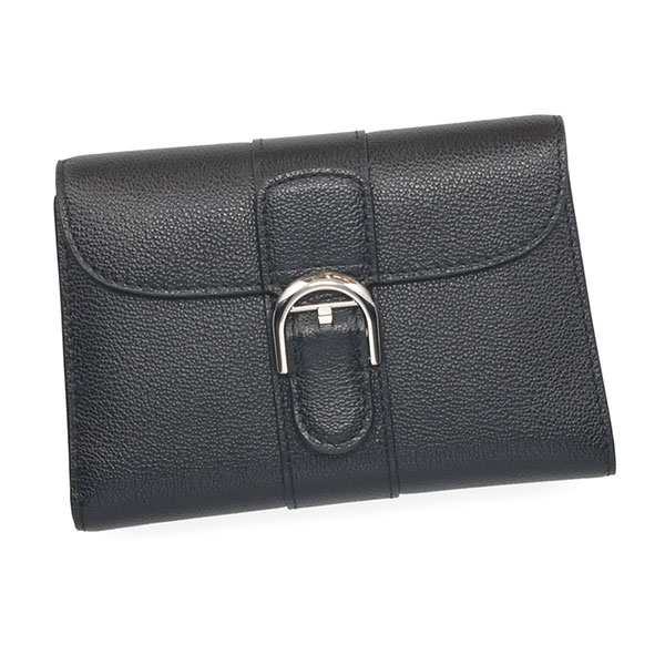 デルヴォー 財布 レディース DELVAUX ブリヨン コンパクトウォレット ロデオカーフ AB0493 AAU0 99ZPA ブラック