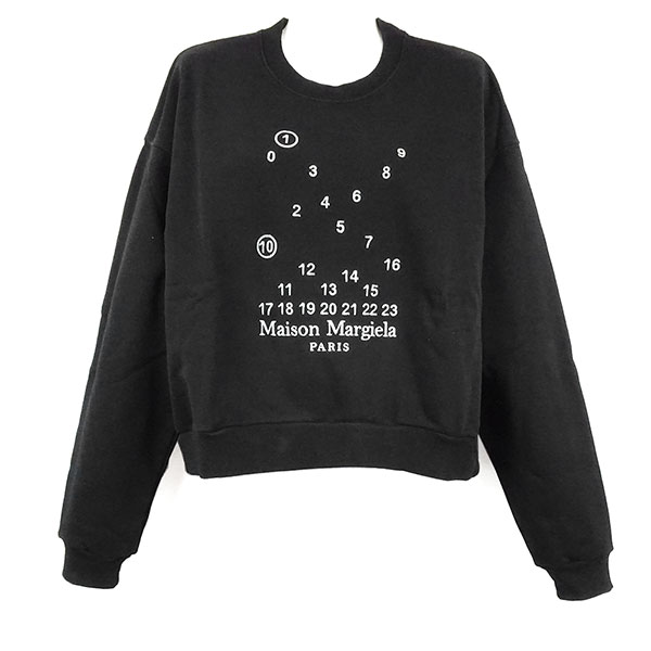 メゾンマルジェラ スウェットシャツ レディース Maison Margiela S51GU0118 S25540 900 ブラック サイズS