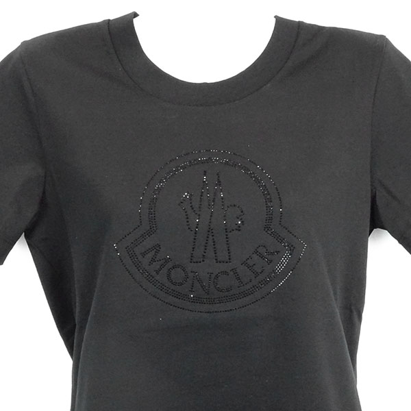 モンクレール Tシャツ レディース MONCLER 8C00017 829FB 999 ブラック サイズL_2