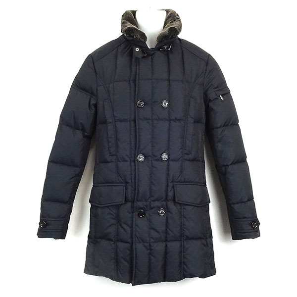 ムーレー ダウン メンズ MOORER モリス MORRIS-KM ブルー サイズ44 Sサイズ相当