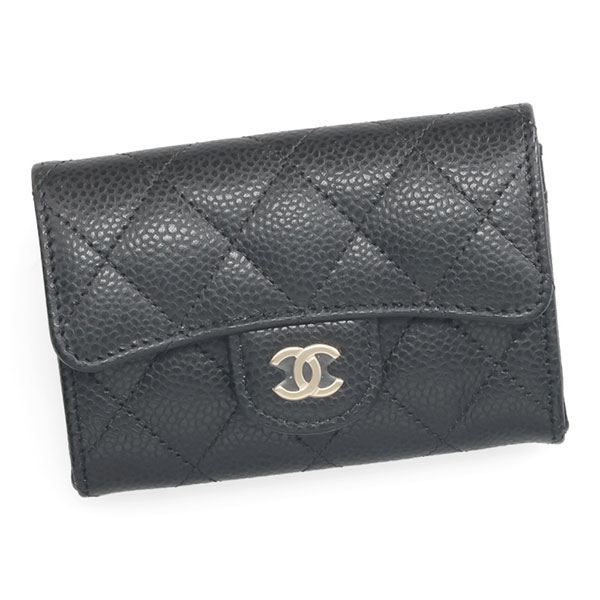 シャネル カードケース レディース CHANEL マトラッセ AP0214 Y01864 C3906 ライトゴールド金具 ブラック