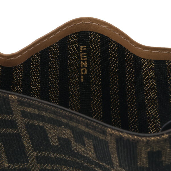 フェンディ 財布 レディース FENDI バゲット マイクロ 三つ折り財布 8M0395 A98P F0A6E ブラウン_4
