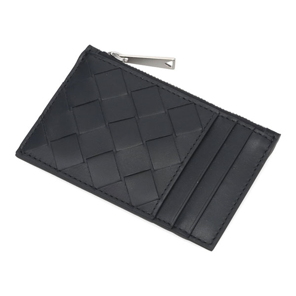 ボッテガヴェネタ 財布 メンズ BOTTEGA VENETA イントレチャート ファスナーカードケース 755985 VCPQ3 8803 ブラック フラグメントケース_1