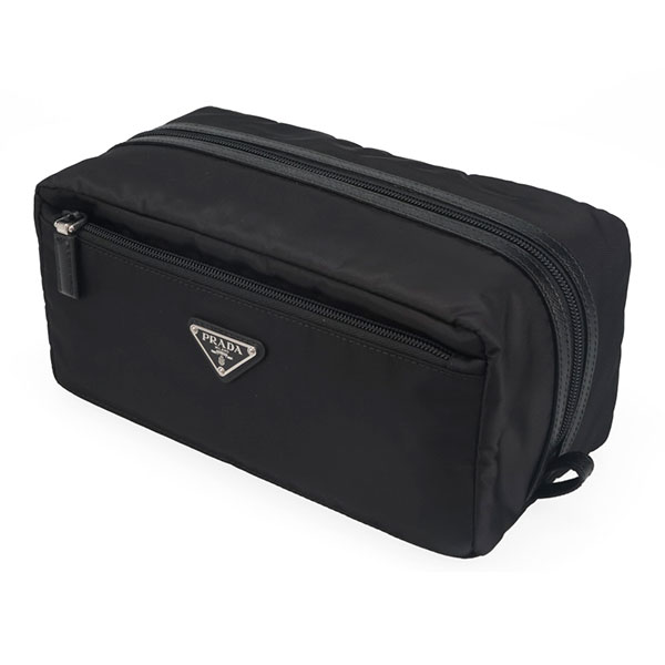 プラダ バッグ メンズ PRADA リナイロン トラベルポーチ 2NA029 2DMH F0002 ブラック クラッチバッグ_1