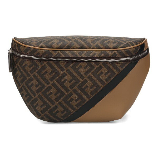 フェンディ バッグ メンズ FENDI ダイアゴナル ベルトバッグ 7VA562 AJF8 F1EGA ブラウン