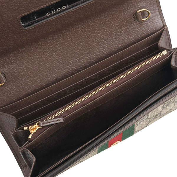 グッチ バッグ GUCCI オフィディア チェーンウォレット 772309 96IWG 8745 ベージュ+ダークブラウン ショルダーバッグ ポシェット_3