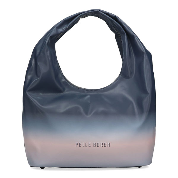 ペレボルサ バッグ レディース PELLE BORSA チアーズグラデーション ラウンドトートバッグ 5206 NV ネイビー
