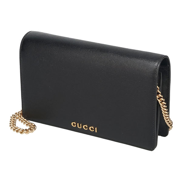 グッチ バッグ レディース GUCCI GUCCIスクリプト チェーンウォレット 772643 0OP0N 1000 ブラック ショルダーバッグ チェーンウォレット_1
