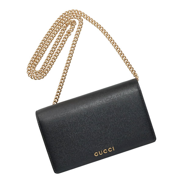 グッチ バッグ レディース GUCCI GUCCIスクリプト チェーンウォレット 772643 0OP0N 1000 ブラック ショルダーバッグ チェーンウォレット_2