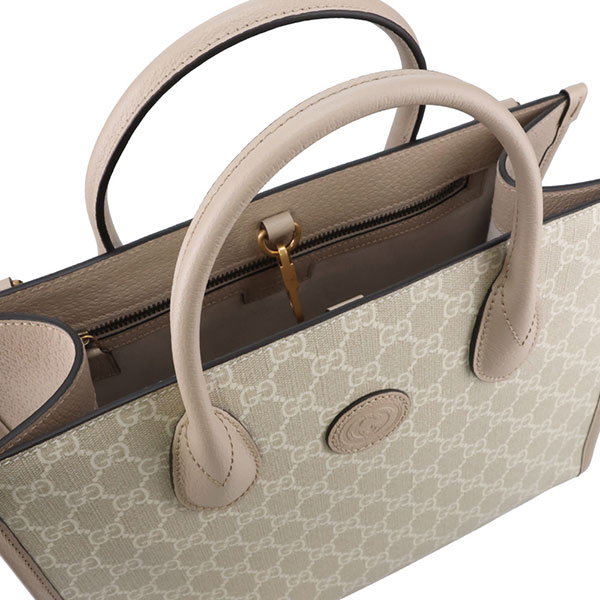 グッチ バッグ レディース GUCCI GGレトロ スモールトートバッグ 659983 UULBT 9683 ベージュ ハンドバッグ_4