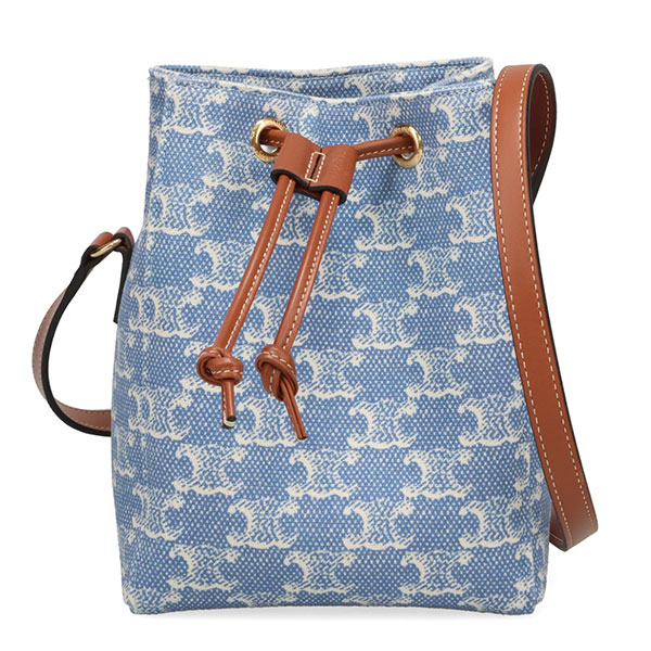 セリーヌ バッグ レディース CELINE マイクロ セーラー 10M74 2GN8 07EW デニム+ホワイト