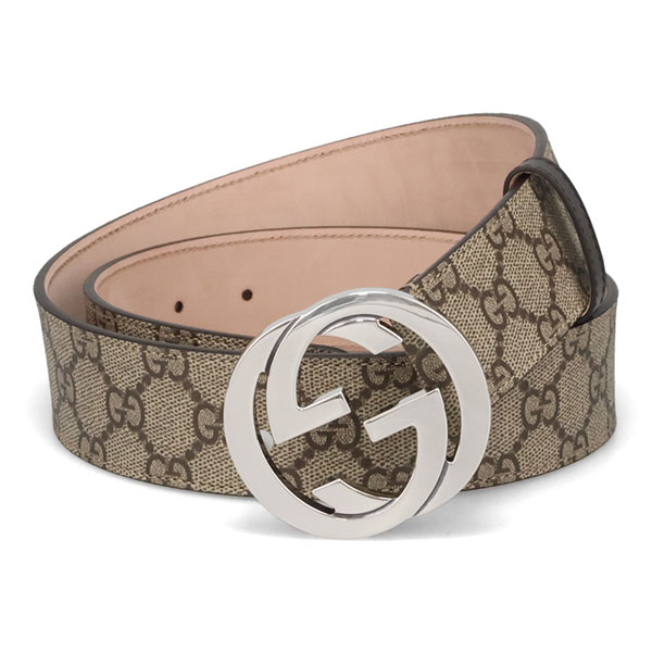 グッチ ベルト メンズ GUCCI インターロッキング GGスプリーム 411924 KGDHN 9643 ベージュ 90cm