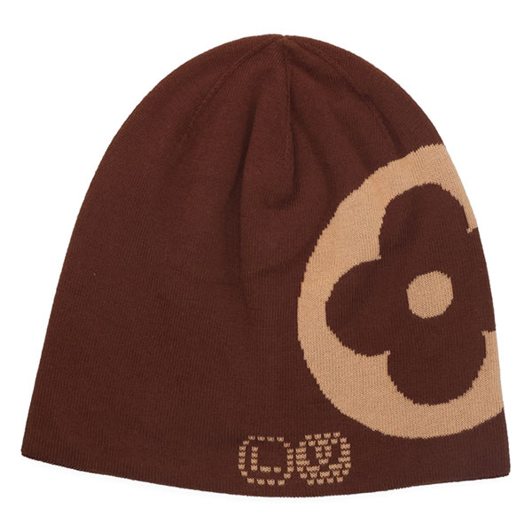 ルイヴィトン ニットキャップ LOUIS VUITTON ビーニー LV フィット モノグラム マロン M5248A