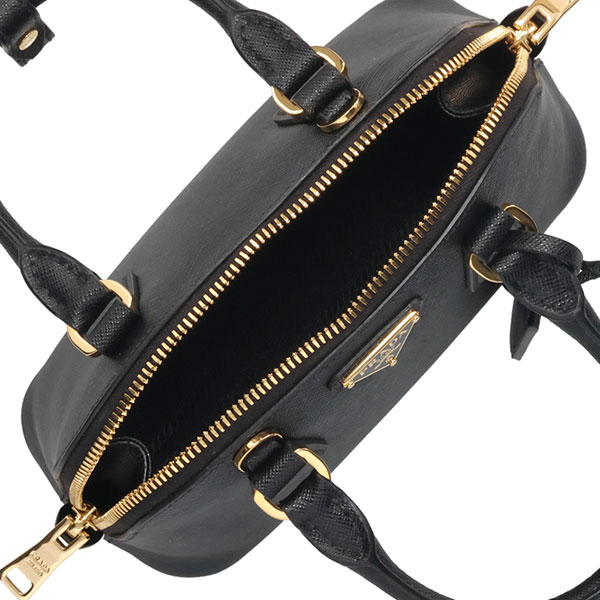 プラダ バッグ レディース PRADA サフィアーノレザー ミニバッグ 1BA851 NZV F0002 ブラック ハンドバッグ_3