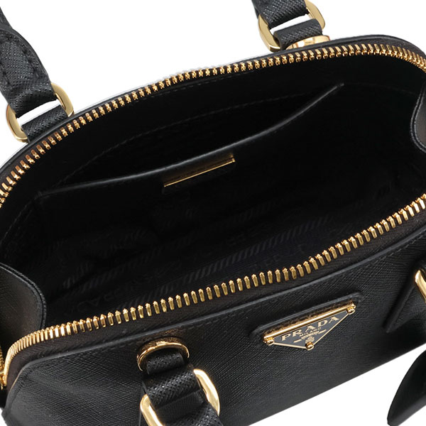 プラダ バッグ レディース PRADA サフィアーノレザー ミニバッグ 1BA851 NZV F0002 ブラック ハンドバッグ_4