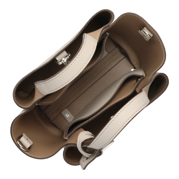 トッズ バッグ レディース TODS レザーバッグ マイクロ XBWAPAFL000 QRI 9O22 オフホワイト ハンドバッグ トートバッグ_3