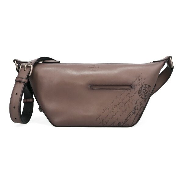 ベルルッティ バッグ メンズ BERLUTI トゥジュール ソフトスクリットレザー ジップホーボーXS チャコール 310253