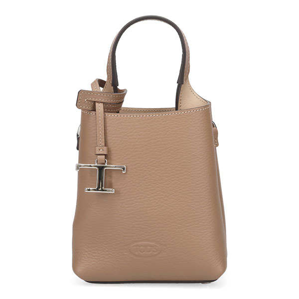 トッズ バッグ レディース TODS Tタイムレス レザーバッグ マイクロ XBWAPAT9000 ブラウン