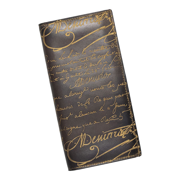 ベルルッティ 財布 BERLUTI エスパス スペシャルパティーヌ ブラック+ゴールド 126194